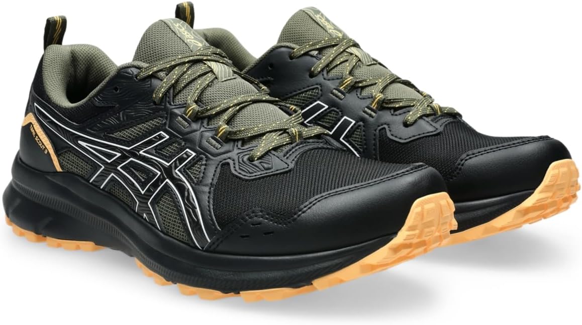 Беговые кроссовки Asics Men's Trail Scout 3, белый/черный — фото 2
