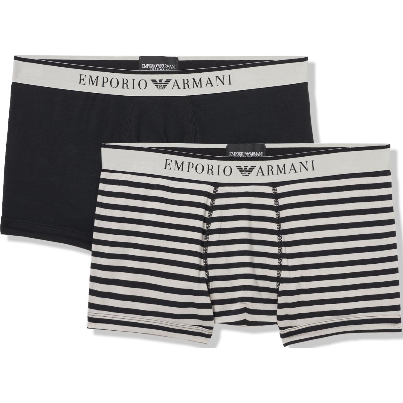 

Трусы мужские 2 шт EMPORIO ARMANI, 2 шт (Черный+Бежевый)