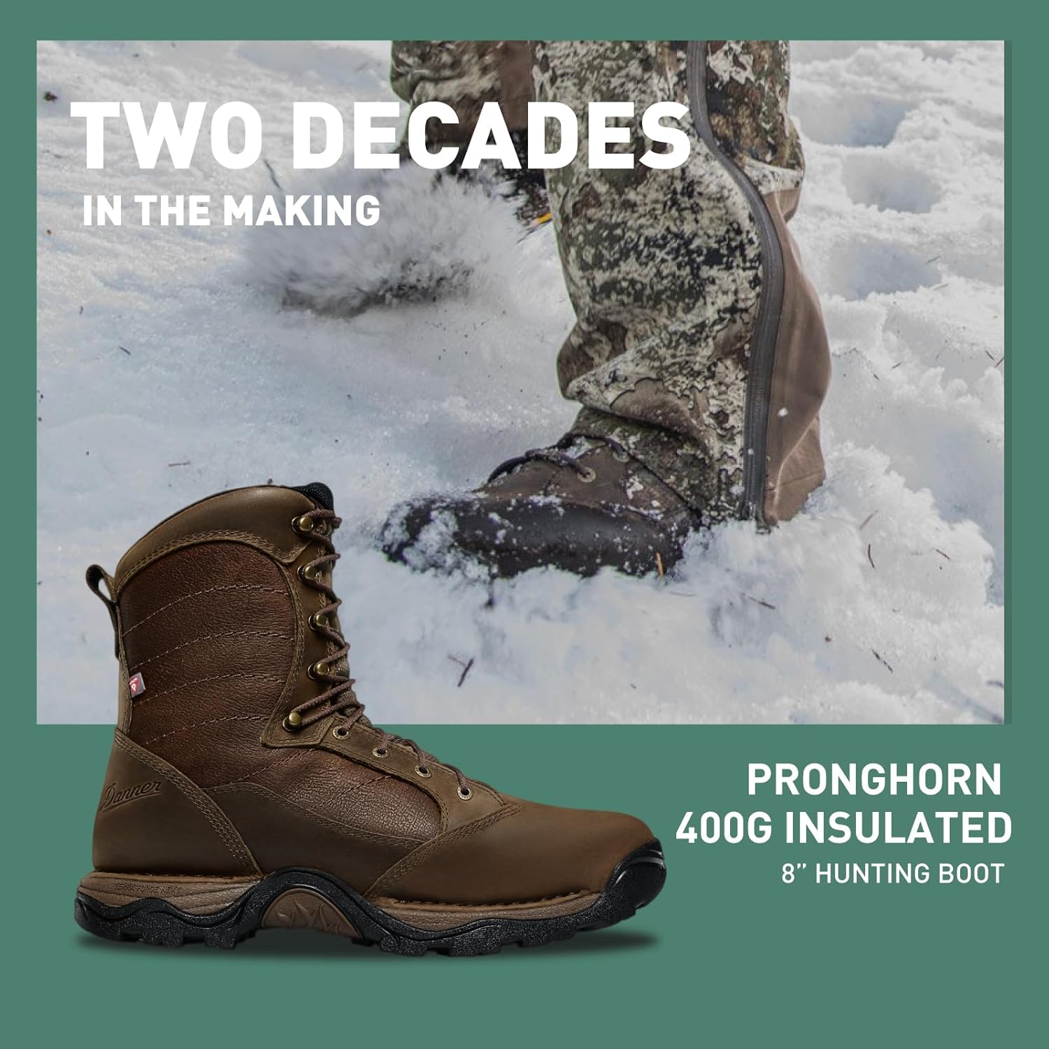 Мужские охотничьи ботинки Danner Pronghorn 8" 400G с Gore-Tex, коричневый — фото 3