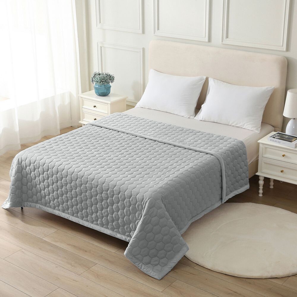 

Альтернативное одеяло Royal Velvet Mini с сотовым пухом, серый