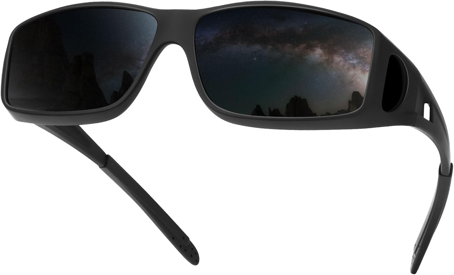 

Очки для вождения в ночное время для мужчин и женщин, надеваются поверх солнцезащитных очков, поляризованные, с защитой от бликов, HD-очки ночного видения FIMOSON, A12 Glossy Black Frame/ Grey Lens