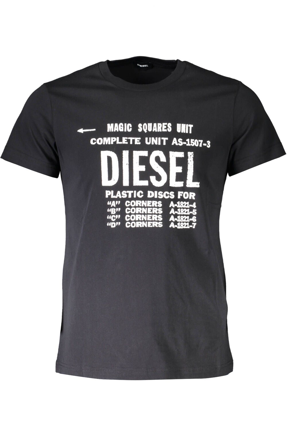 

Черная хлопковая мужская футболка Diesel