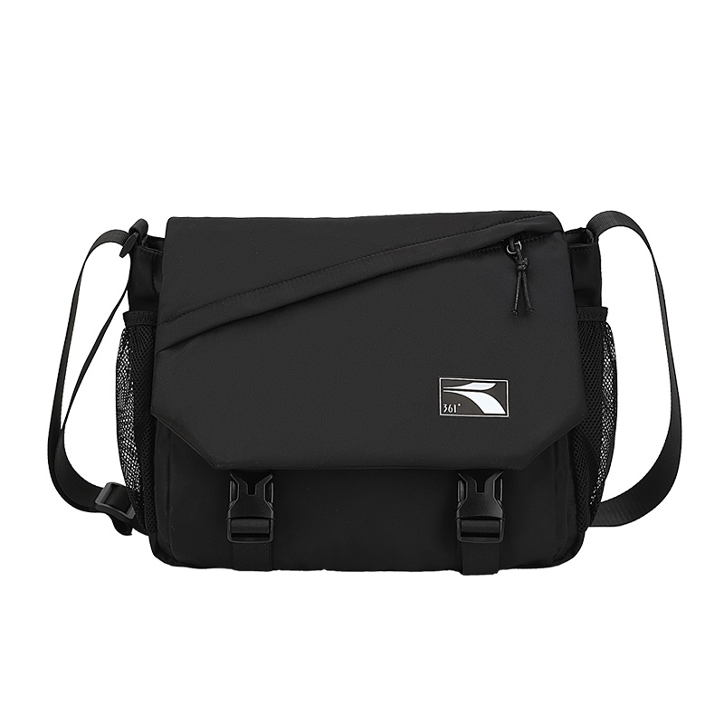 

361° Полиэстеровый мессенджер, плечевая сумка, кроссбоди большая унисекс Black/White