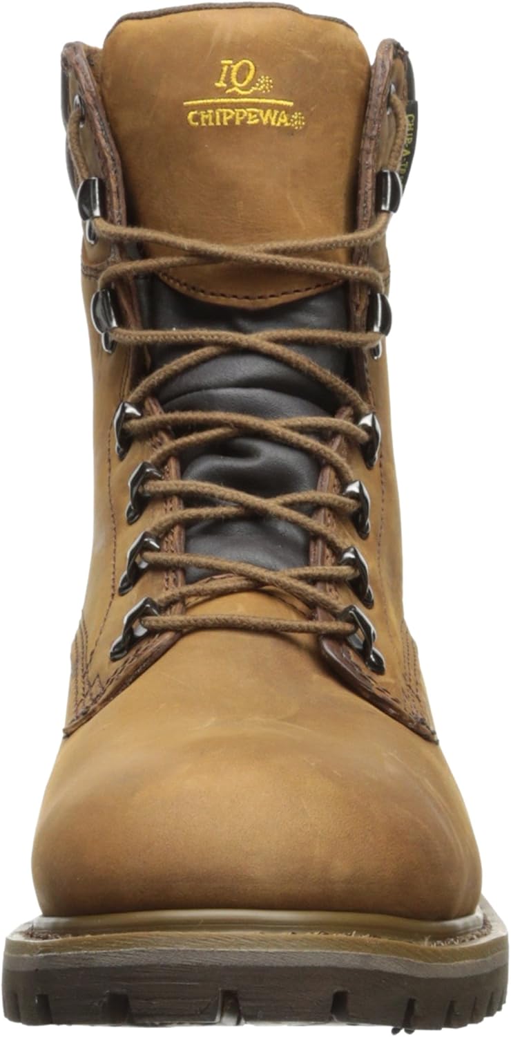 Мужские прочные водонепроницаемые утепленные ботинки Chippewa Heavy Duty Tough Bark, коричневый — фото 2