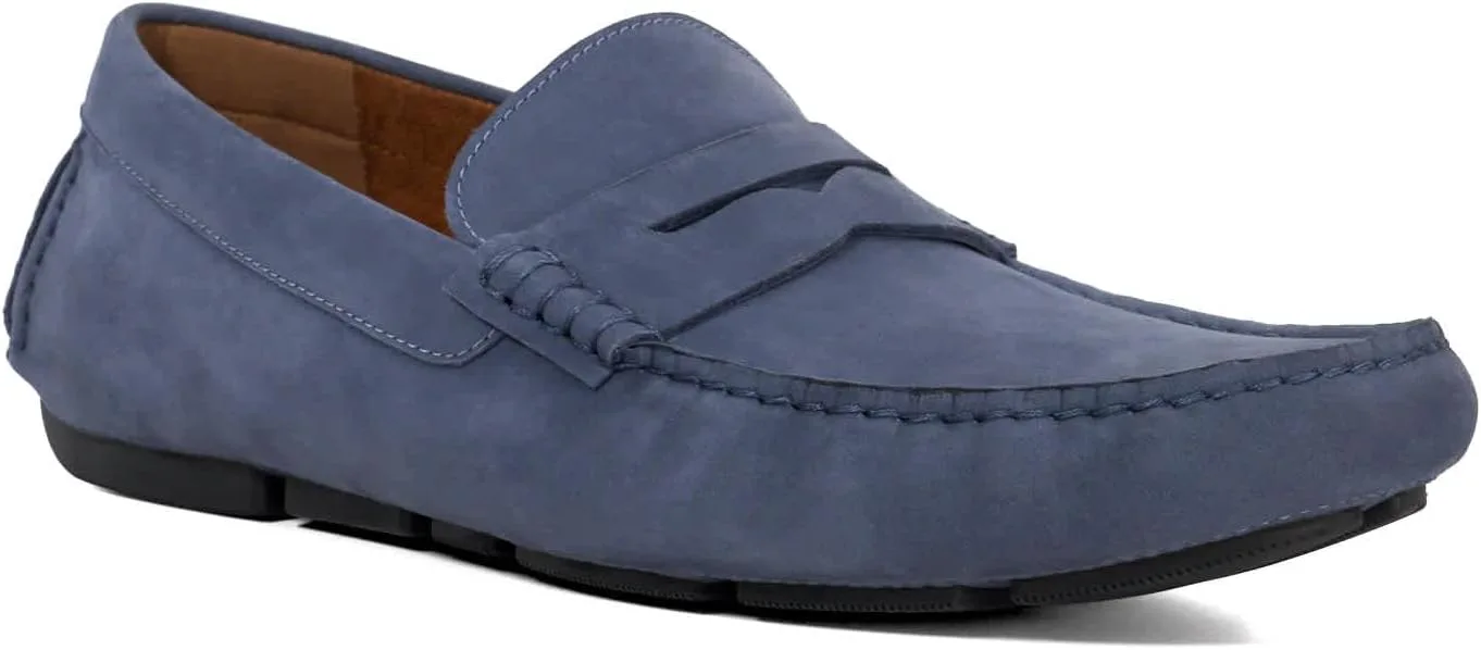 Лоферы Dune London Men's BRADLAY Saddle Driver, синий