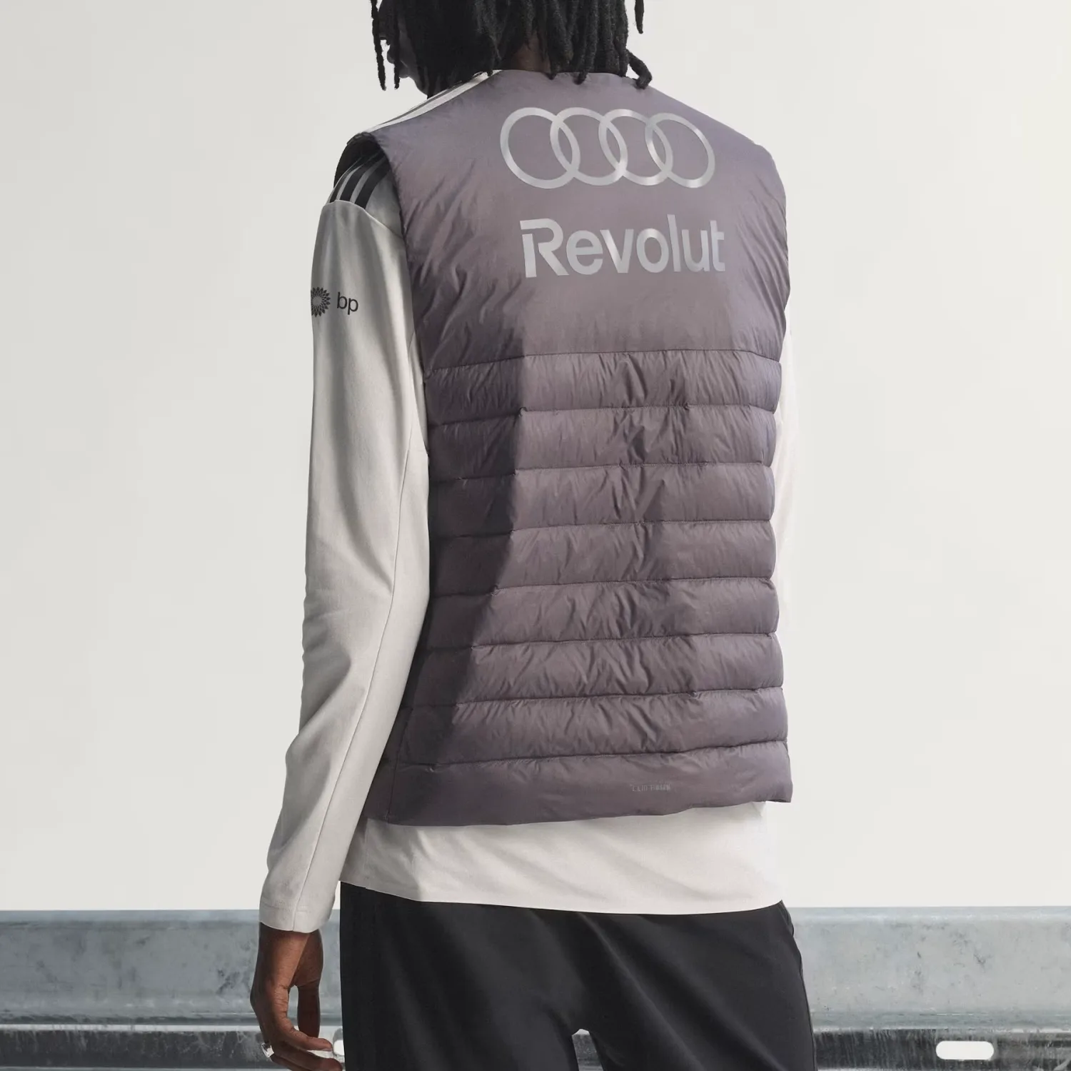 Жилет Audi Revolut F1 мужской Adidas, серый — фото 4