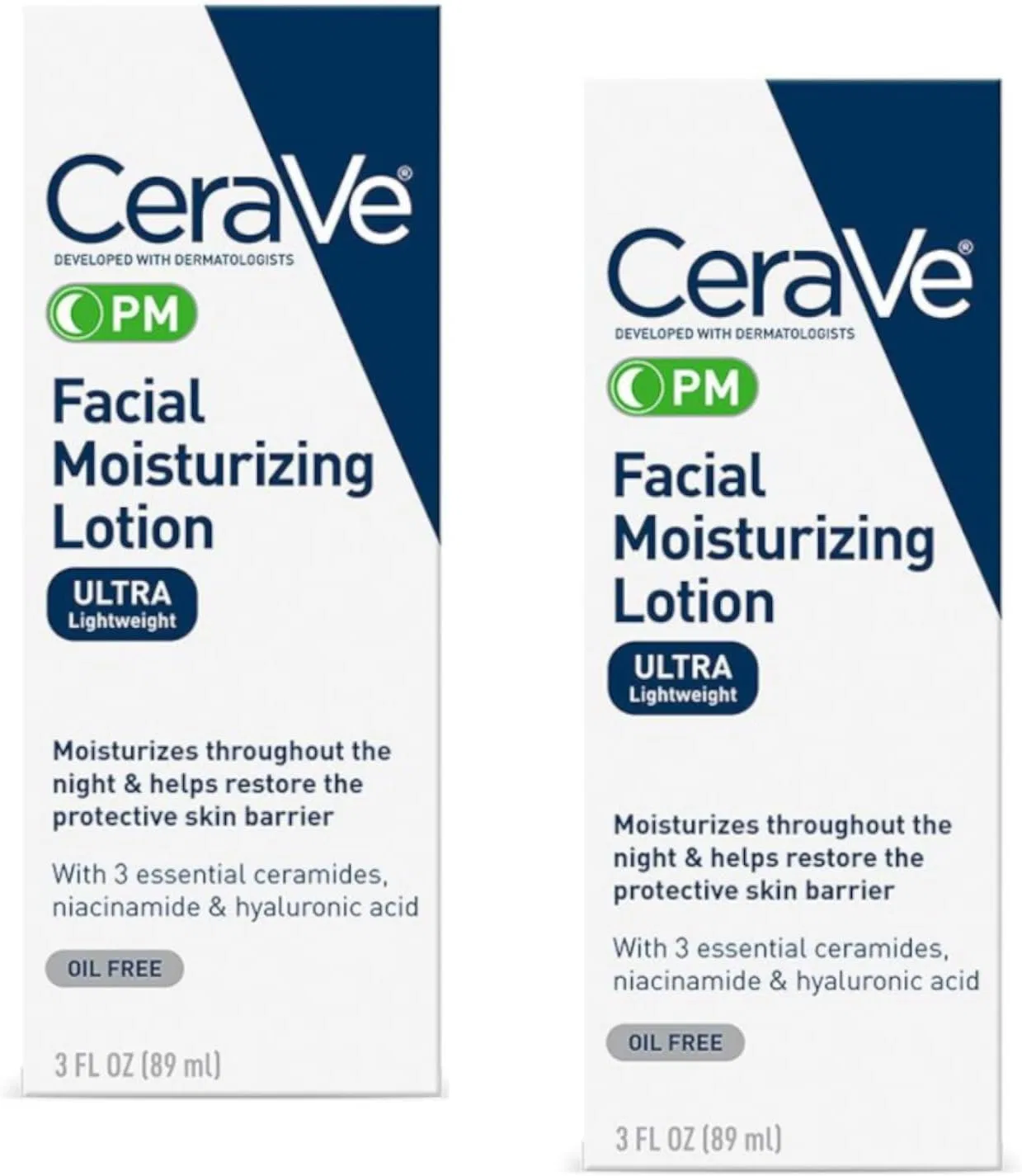 Лосьон для лица CeraVe Facial Moisturizing Lotion PM, 2 шт., 3 fl oz
