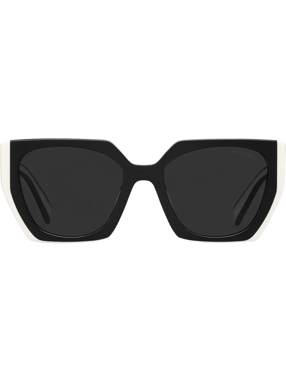 

Солнцезащитные очки в прямоугольной оправе Prada Eyewear, черный