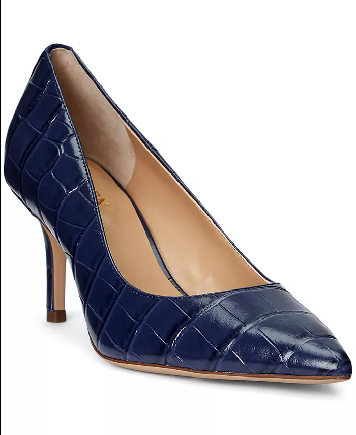 Женские туфли-лодочки Lanette с острым носом Lauren Ralph Lauren, синий