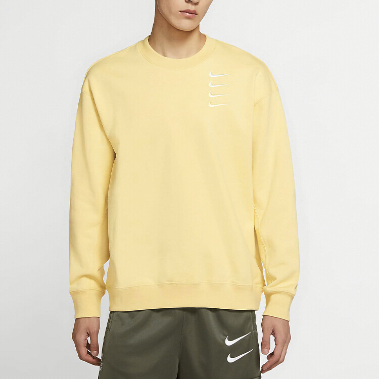 Толстовка мужская стираемая лимонно-желтая Nike, желтый — фото 3