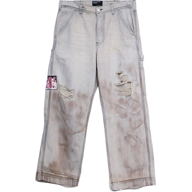 

SS24 Повседневные Брюки Унисекс Хикори Волнистые Полоски ENFANTS RICHES DEPRIMES