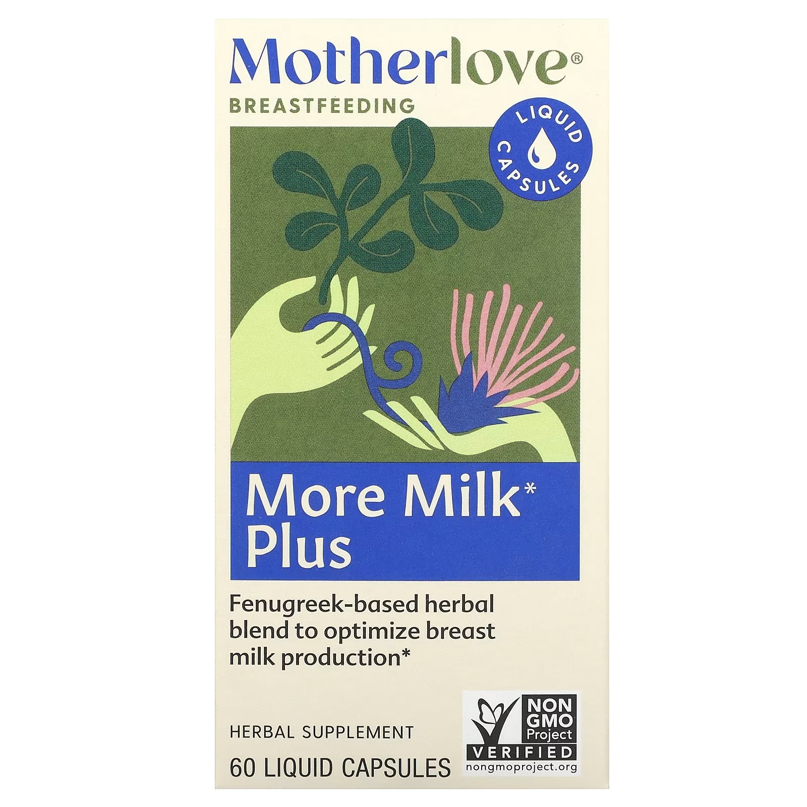 

Motherlove Грудное вскармливание More Milk Plus, 60 капсул с жидкостью