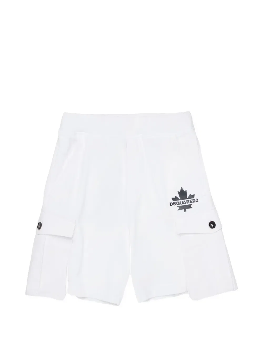 Флисовые шорты карго Dsquared2 Kids, белый