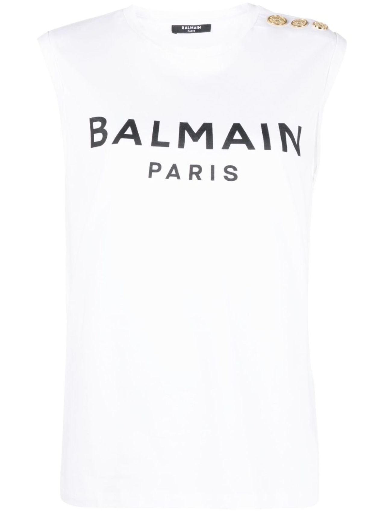 

Balmain топ с логотипом, белый