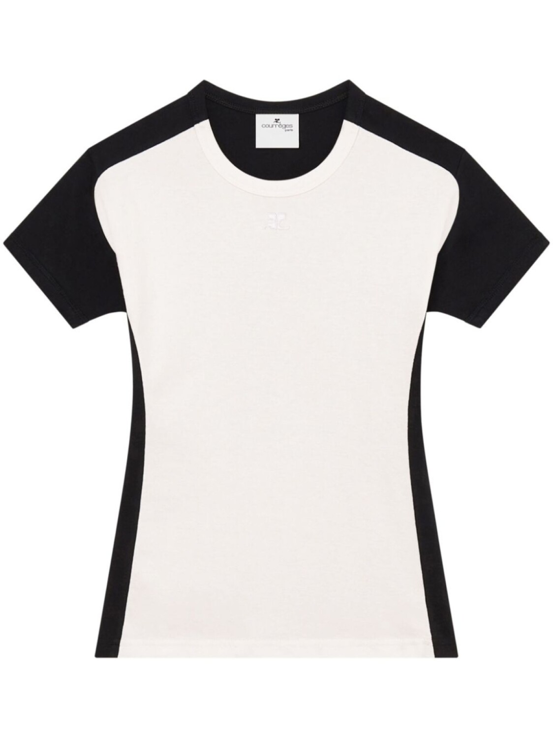

Courrèges футболка Contrast Frame, белый