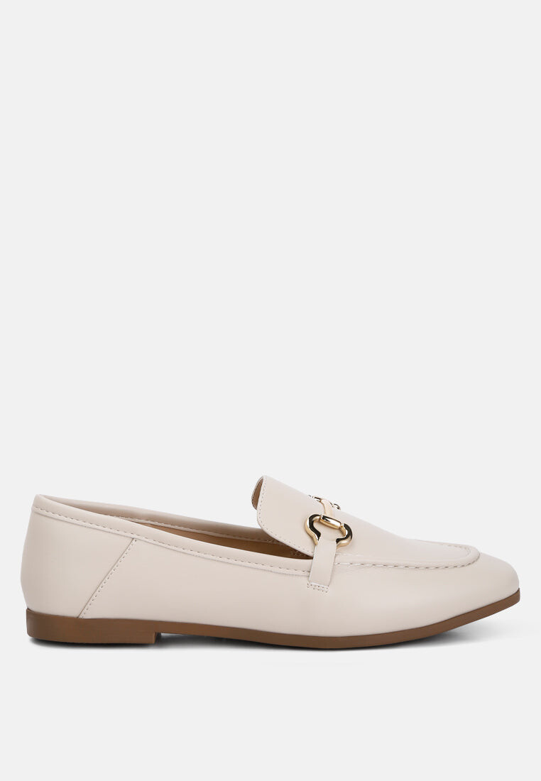 лоферы finola с декором Horsebit London Rag, экрю