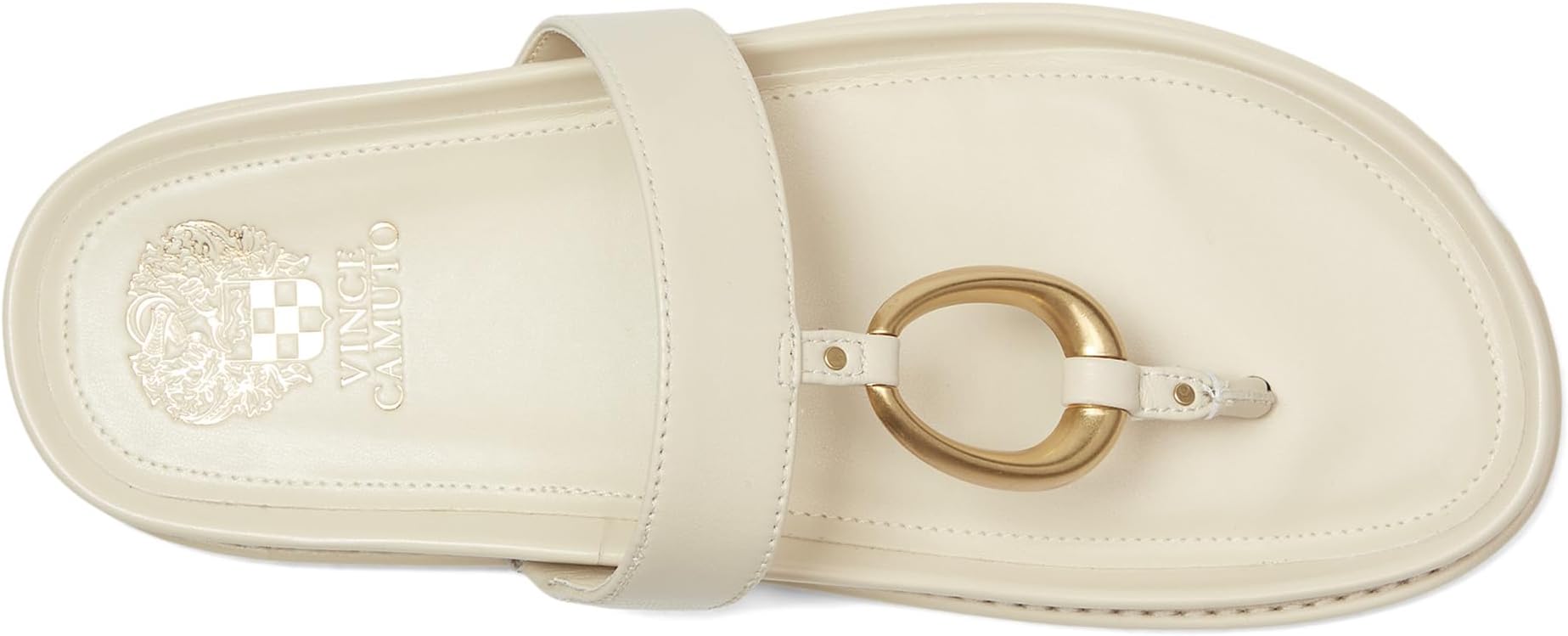 Сандалии Vince Camuto Genri O-Ring Thong Slide Sandals, Panna Creme — фото 2