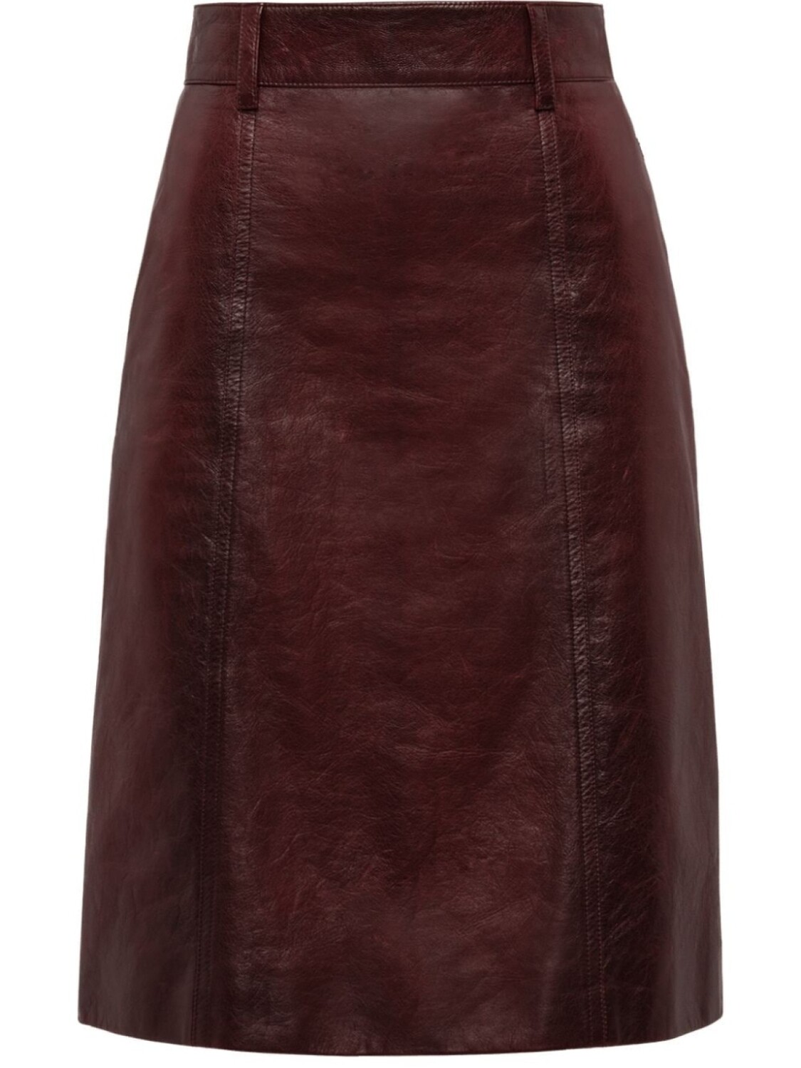 

Prada юбка из кожи nappa, красный