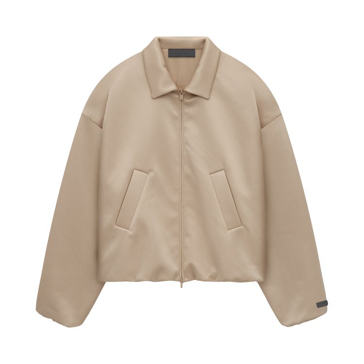 

Куртка Fear of God Essentials Satin Nylon Bomber Jacket 'Desert Sand', желто-коричневый
