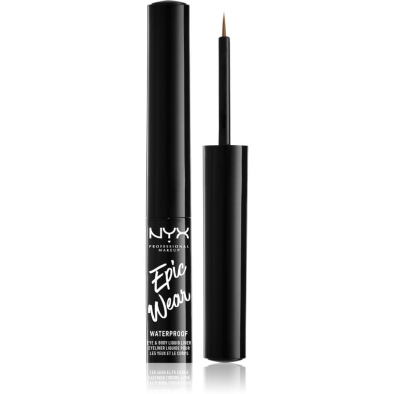 

NYX Professional Makeup Epic Wear Metallic Liquid Liner стойкая гелевая подводка для глаз оттенок 04 — Коричневый металл 3,5 мл