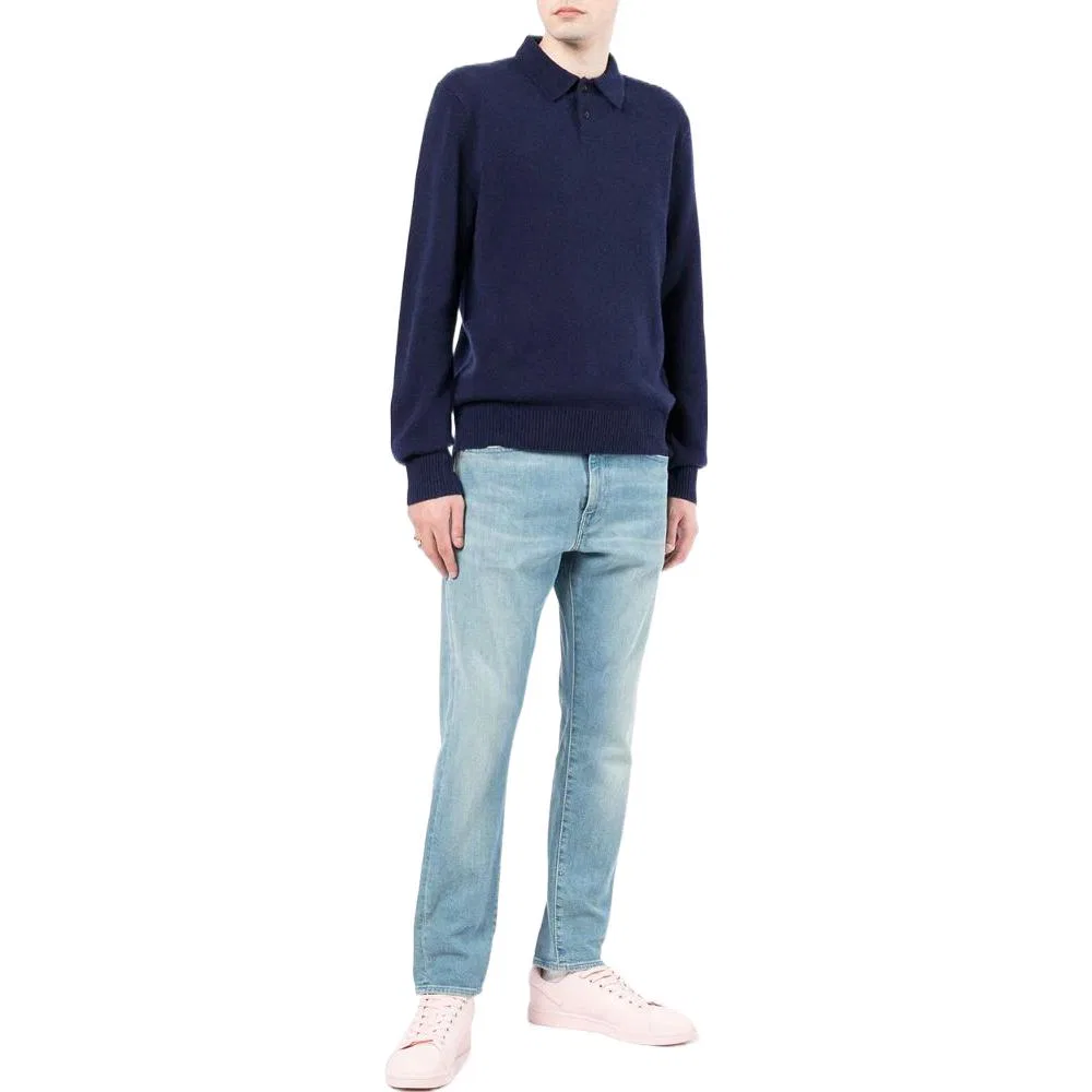 Свитер из кашемира FW22 Men's Blue Polo Ralph Lauren — фото 4