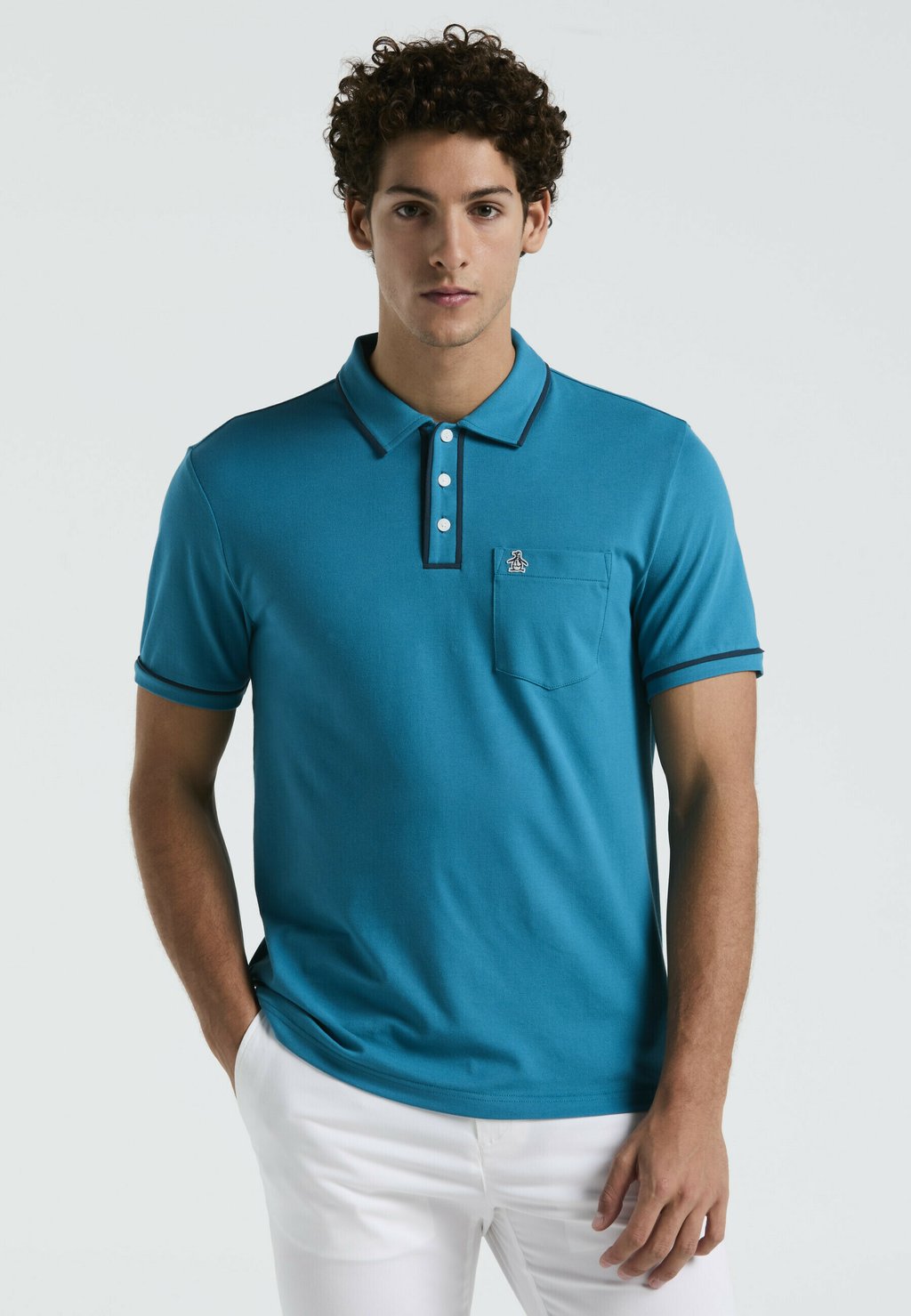 

Рубашка поло EARL SHORT SLEEVE Original Penguin, светло-голубой