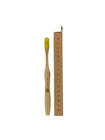 Зубная щетка Bamboo Dr Botanicals желтая — фото 2