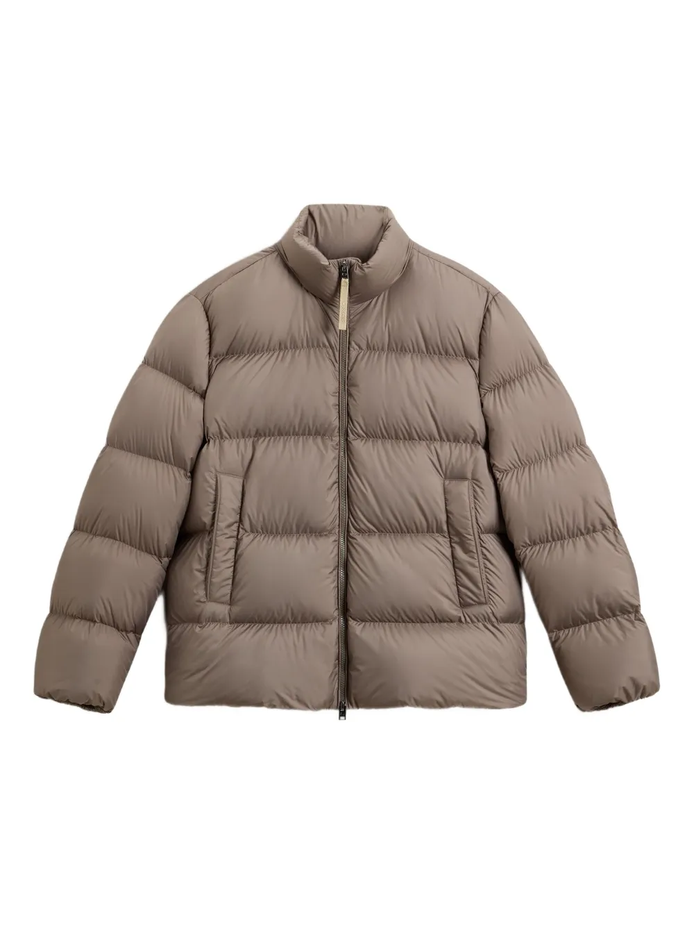 

Стеганая куртка с высоким воротом WOOLRICH, коричневый