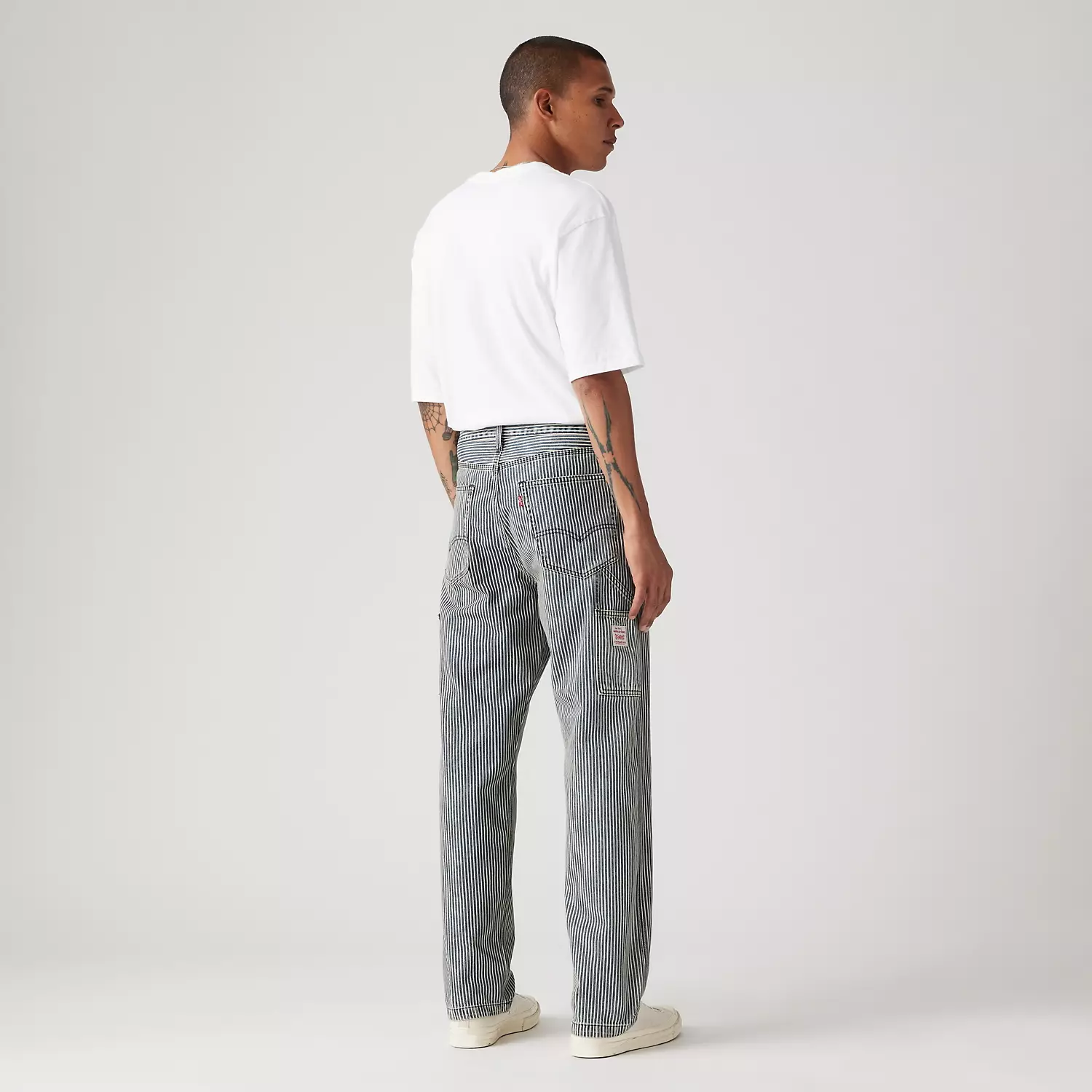 568 Свободные прямые джинсы Carpenter для мужчин Levi's, цвет Aged RR Stripe - White — фото 4