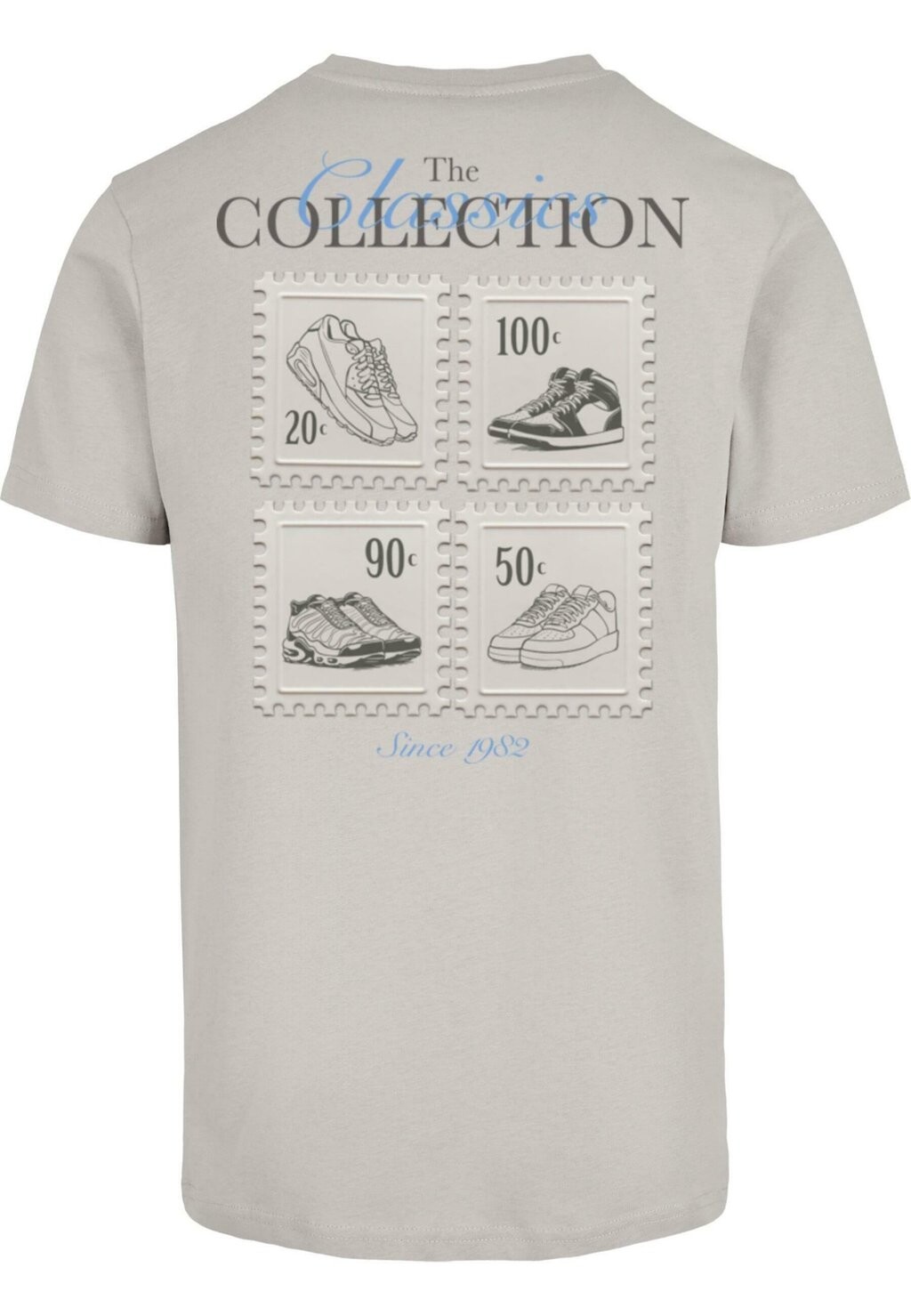 

Футболка с принтом MISTER THE CLASSICS COLLECTION Mister Tee, светло-серый