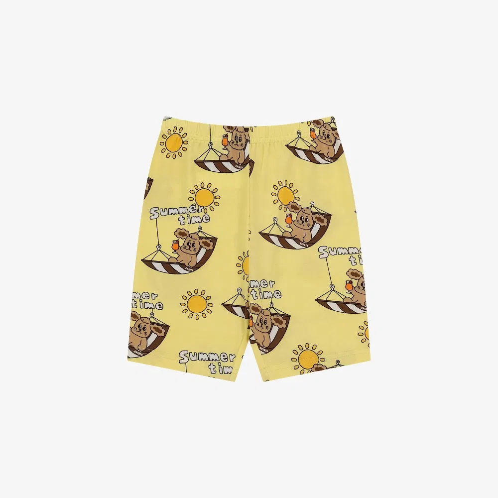 Детский комплект домашней одежды Tropical Tight Fit жёлтый от Rototobebe — фото 4