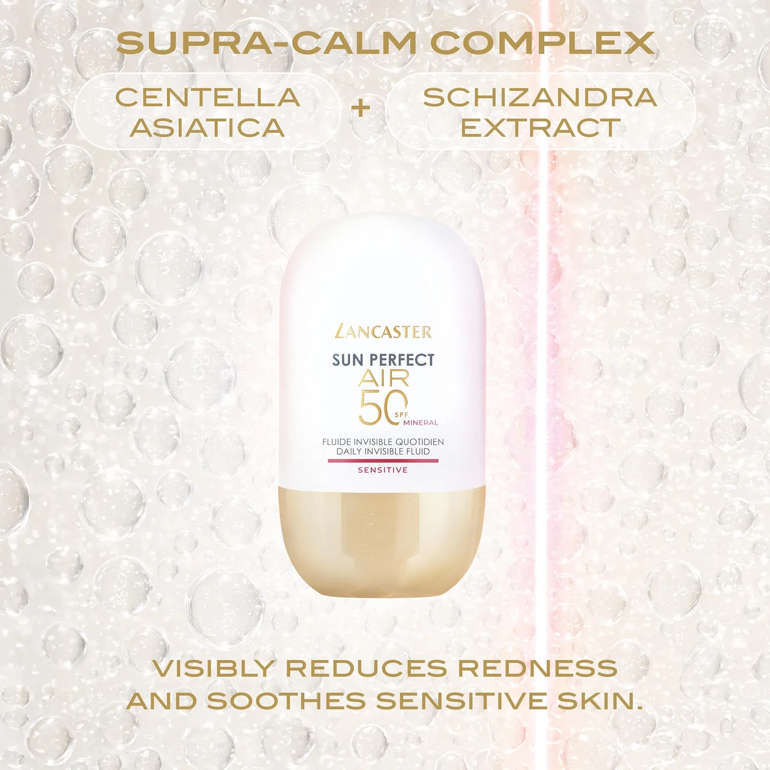 Sun Perfect Air Daily Invisible Fluid SPF50 Sensitive Mineral 40 мл/1,3 унции Lancaster — фото 4