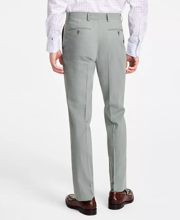 Мужские льняные брюки Modern-Fit Tommy Hilfiger, зеленый — фото 4