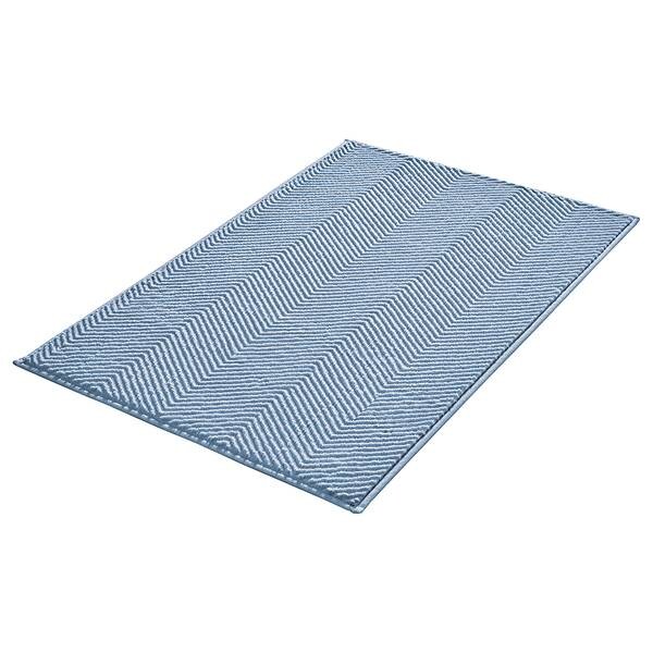 

Коврик для ванной Kleine Wolke Zigzag, 70x1x120 см, светло-голубой