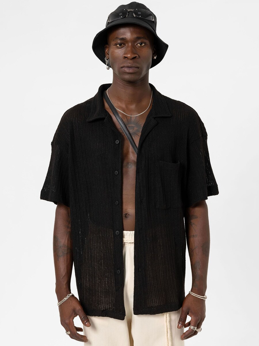 

Рубашка на пуговицах Comfort fit VAMOS CLO, черный