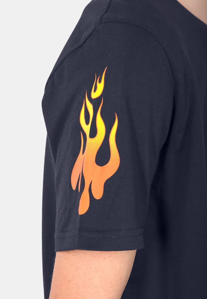 Футболка Alpha Industries " Alpha Industries Kids - Футболки Flame T Kids/Teens", синий — фото 4