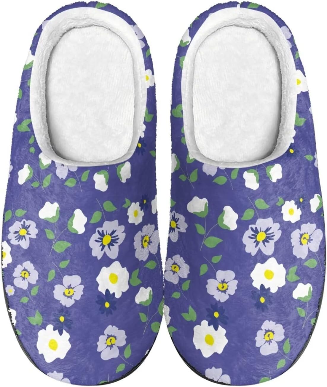 

Мужские и женские нескользящие тапочки, теплые мягкие уютные тапочки из фланели, домашняя обувь для спальни и улицы, размеры 2-12 Zcfygdx, белый/фиолетовый