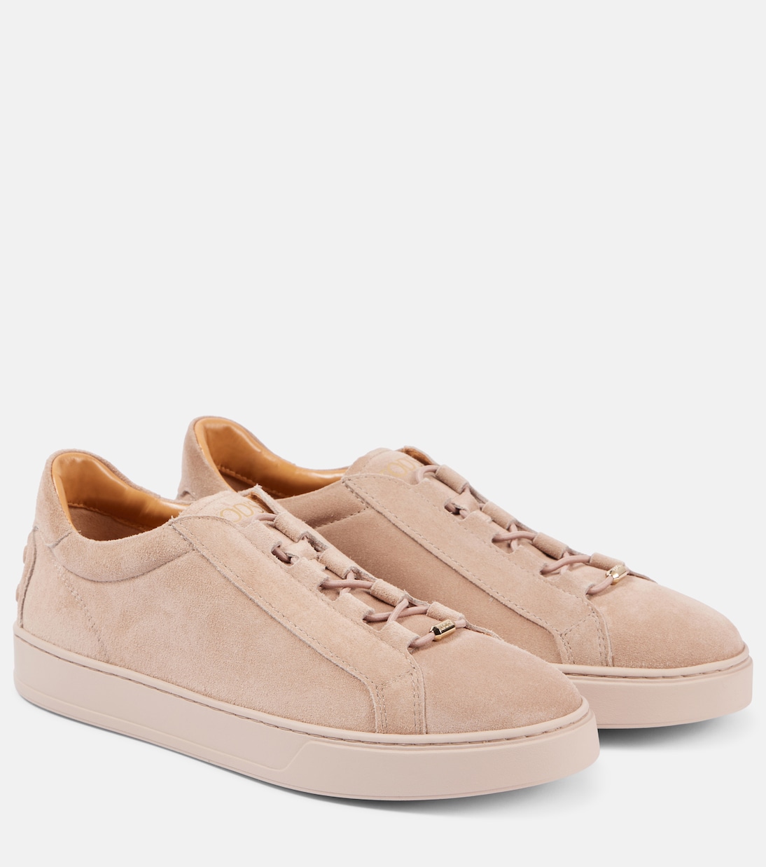 Замшевые кроссовки Tod's, Rosa Lingerie