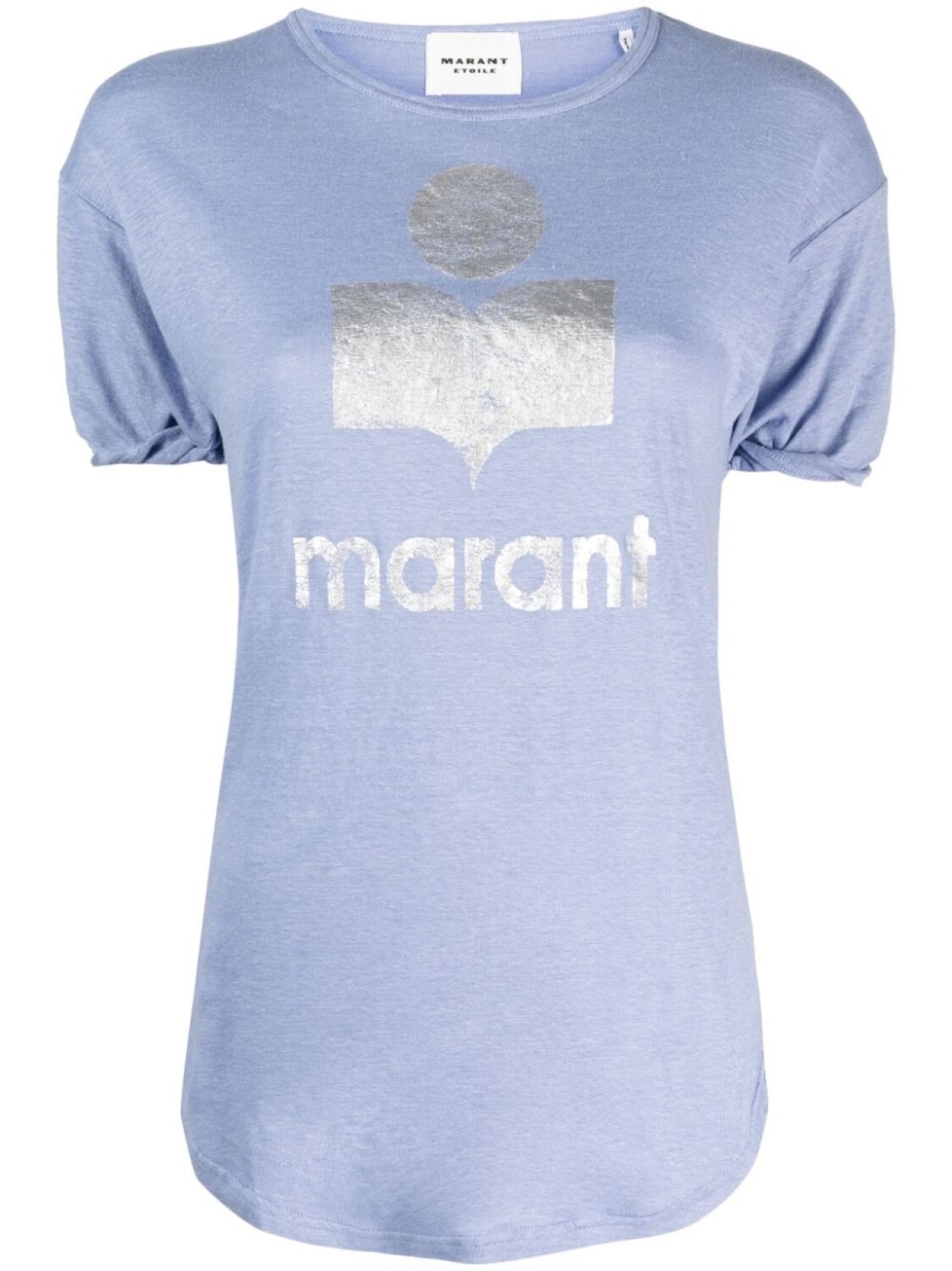 

Marant Étoile льняная футболка с логотипом, синий