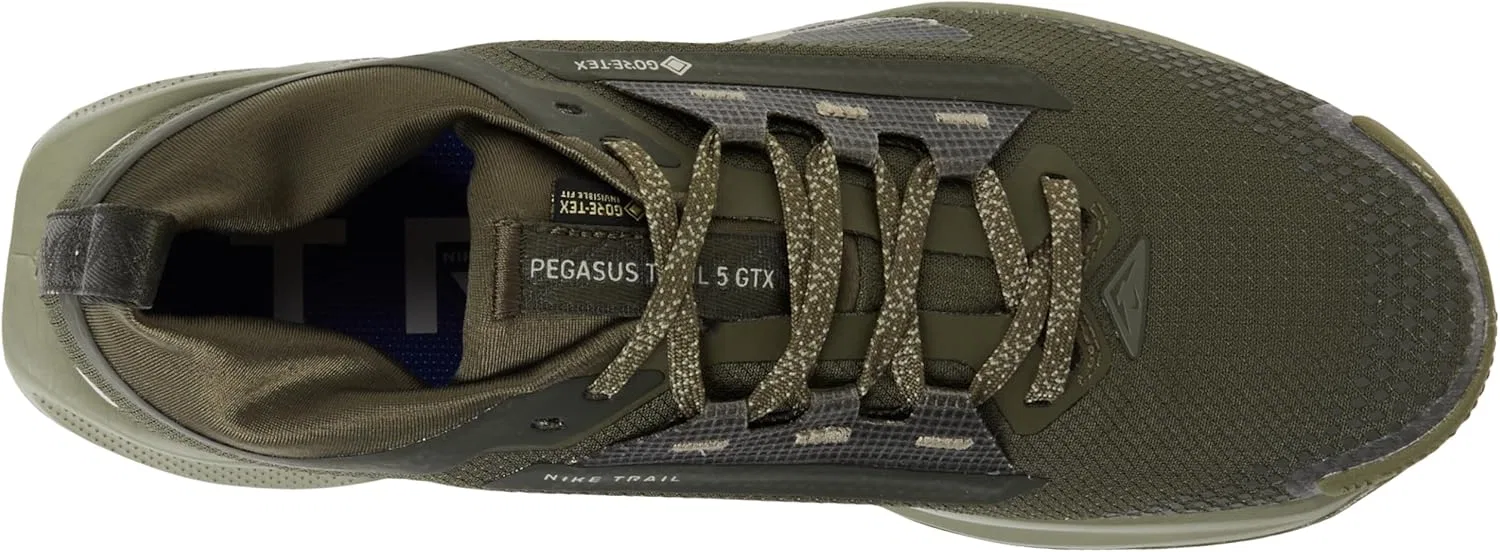 Мужские кроссовки Nike Pegasus Trail 5 Gore-Tex SpSneaker, Sequoia Medium Olive Cargo Khaki — фото 3