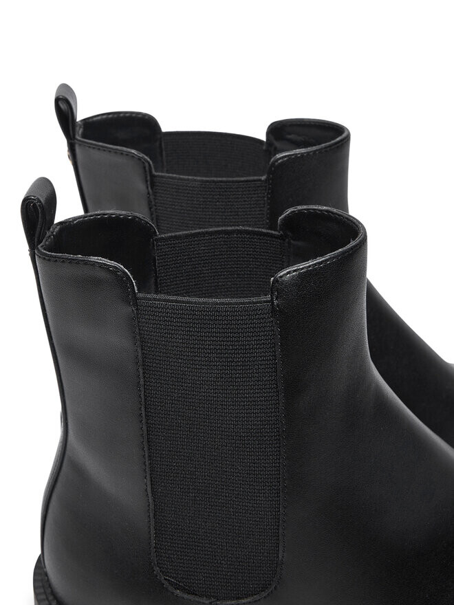 Ботильоны на плоской подошве MICHAEL Michael Kors Hazel Chelsea Bootie 40F4HZMEEL, черный — фото 4