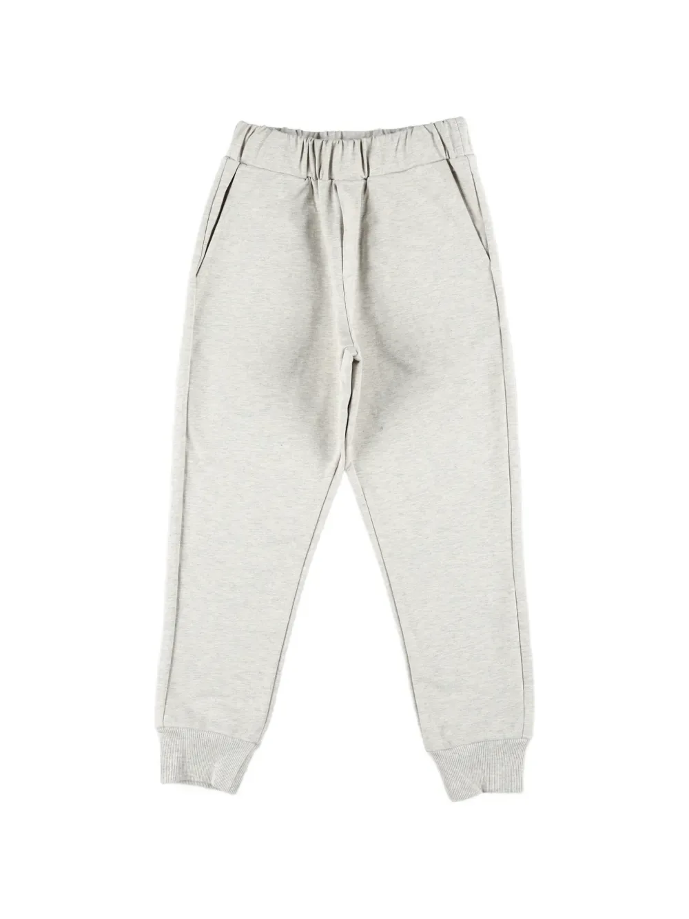 Спортивный костюм с полосатыми деталями Moncler Enfant, серый — фото 3