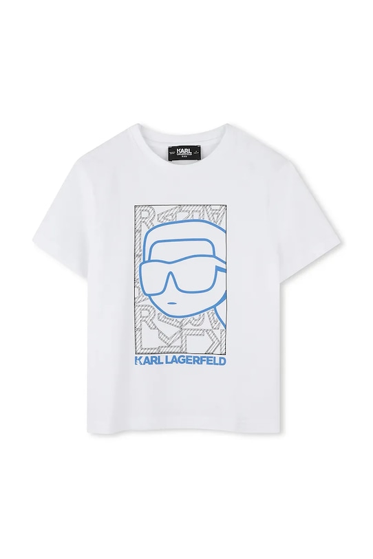 

Детская хлопковая футболка Karl Lagerfeld, белый
