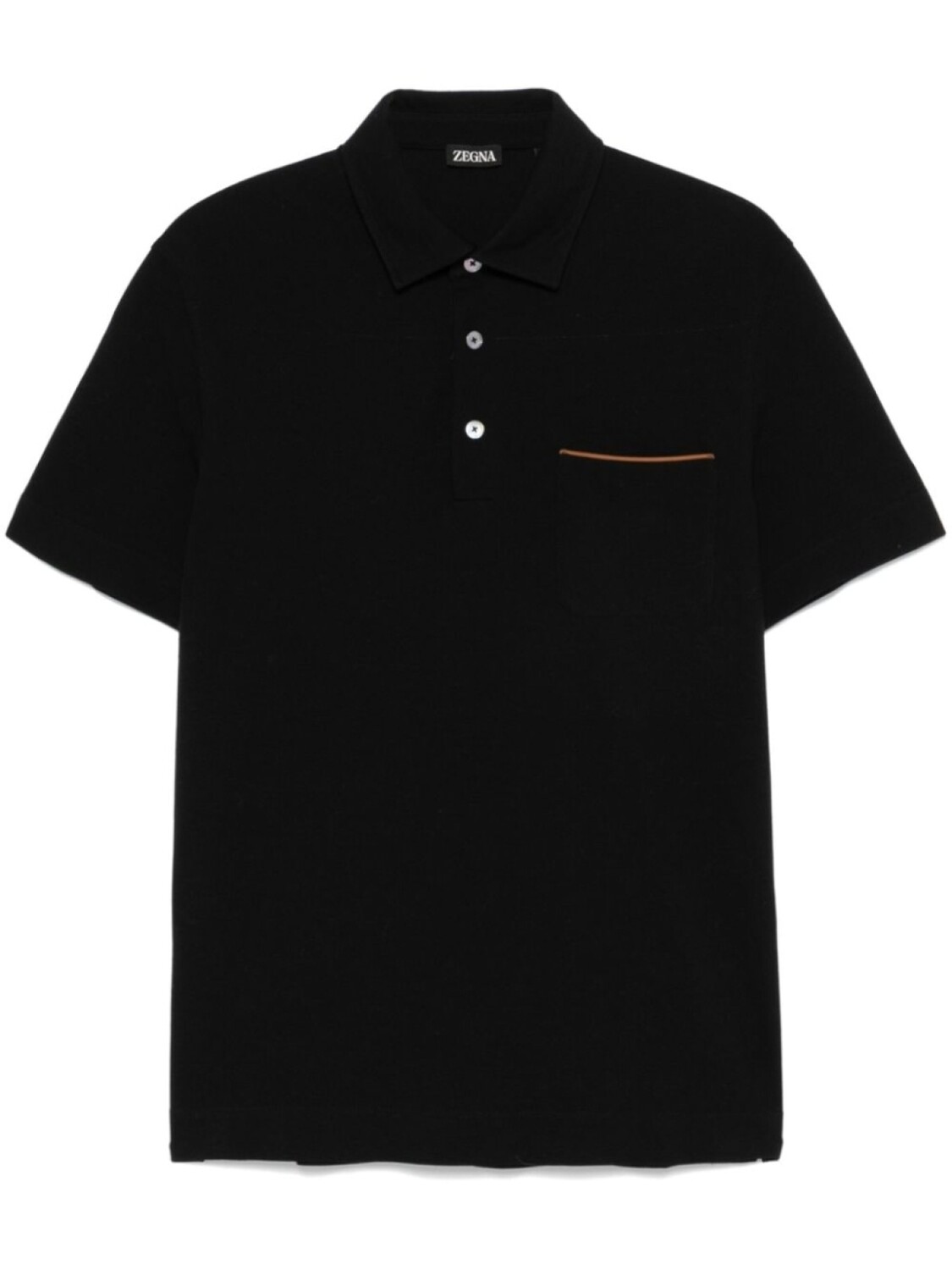 

Рубашка-поло Zegna из хлопка, черный