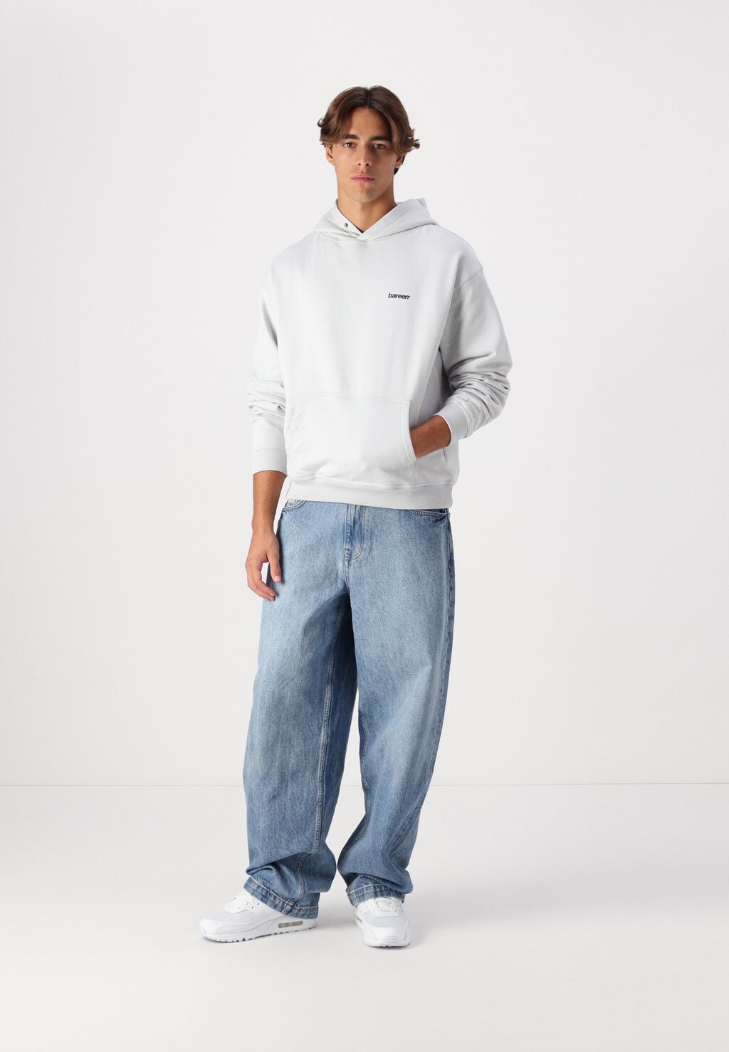 

Толстовка BOJAN OVERSIZE HOODIE Bareen, светло-серый