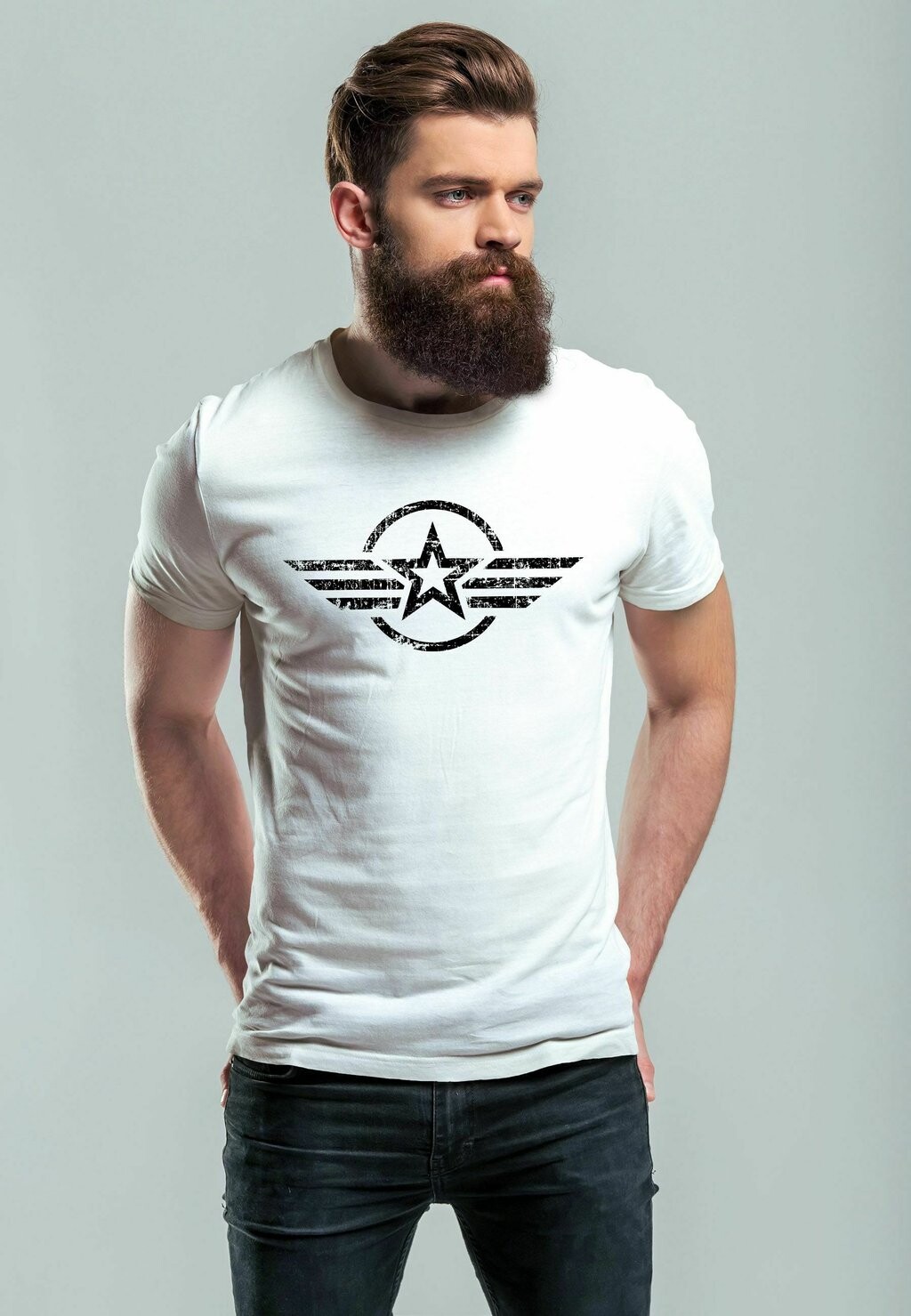 

Футболка с принтом AIRFORCE EMBLEM FASHION STREE Neverless, цвет weiß