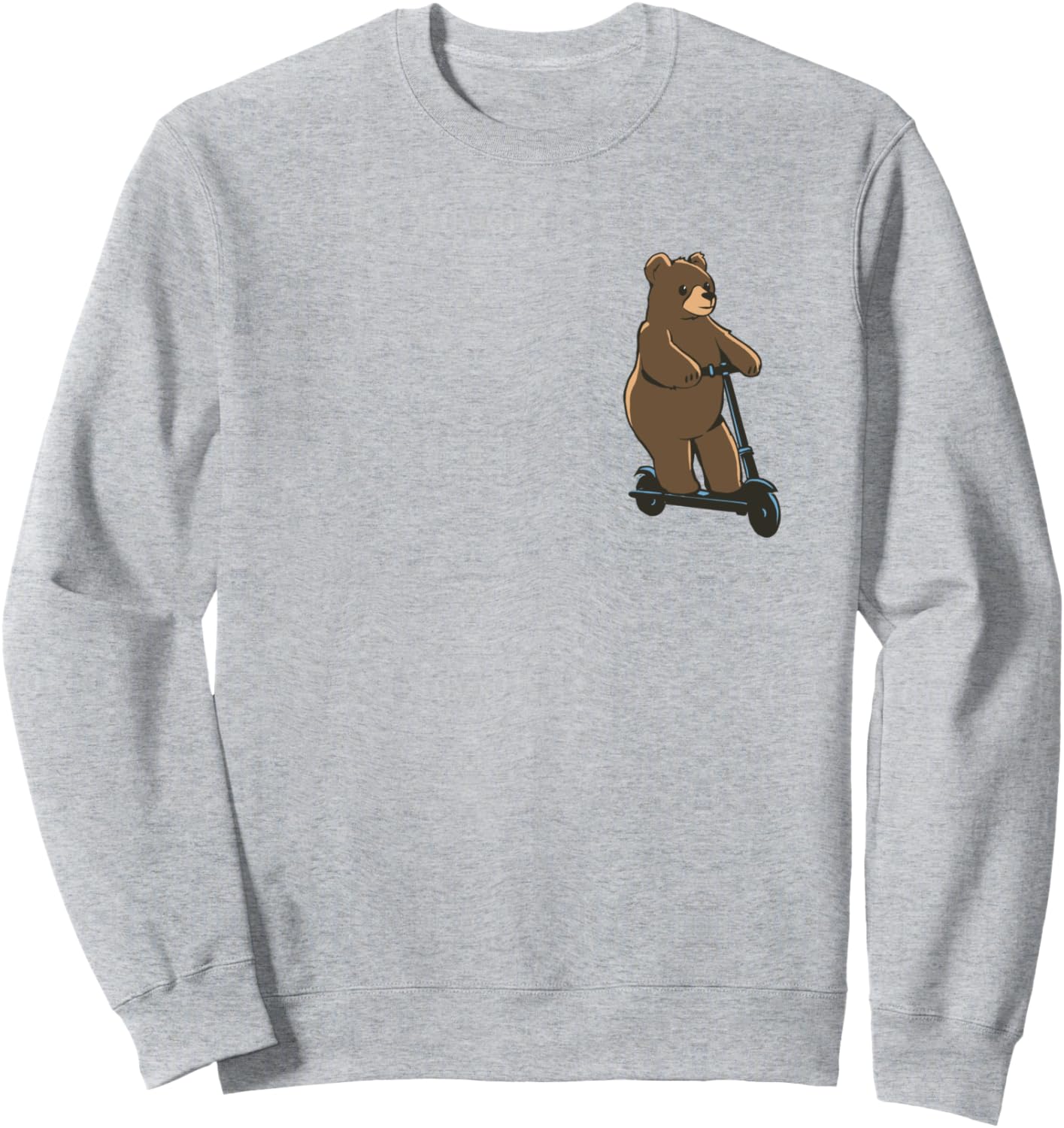 

Забавная толстовка с рисунком медведя за рулем скутера для мужчин, женщин и детей Bears, Pandas, Raccoon Gifts, Funny Sayings, серый