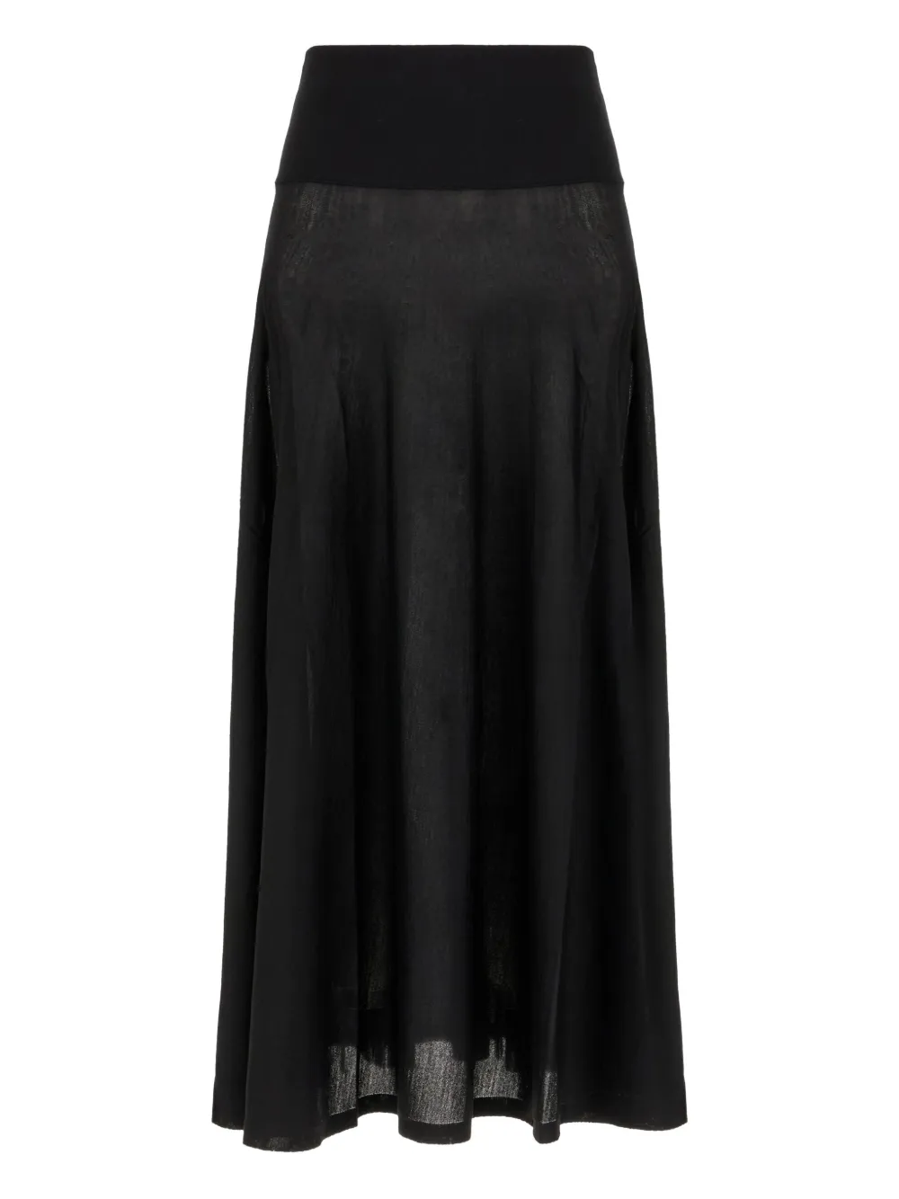 

Расклешенная юбка из шерсти Alaïa, черный