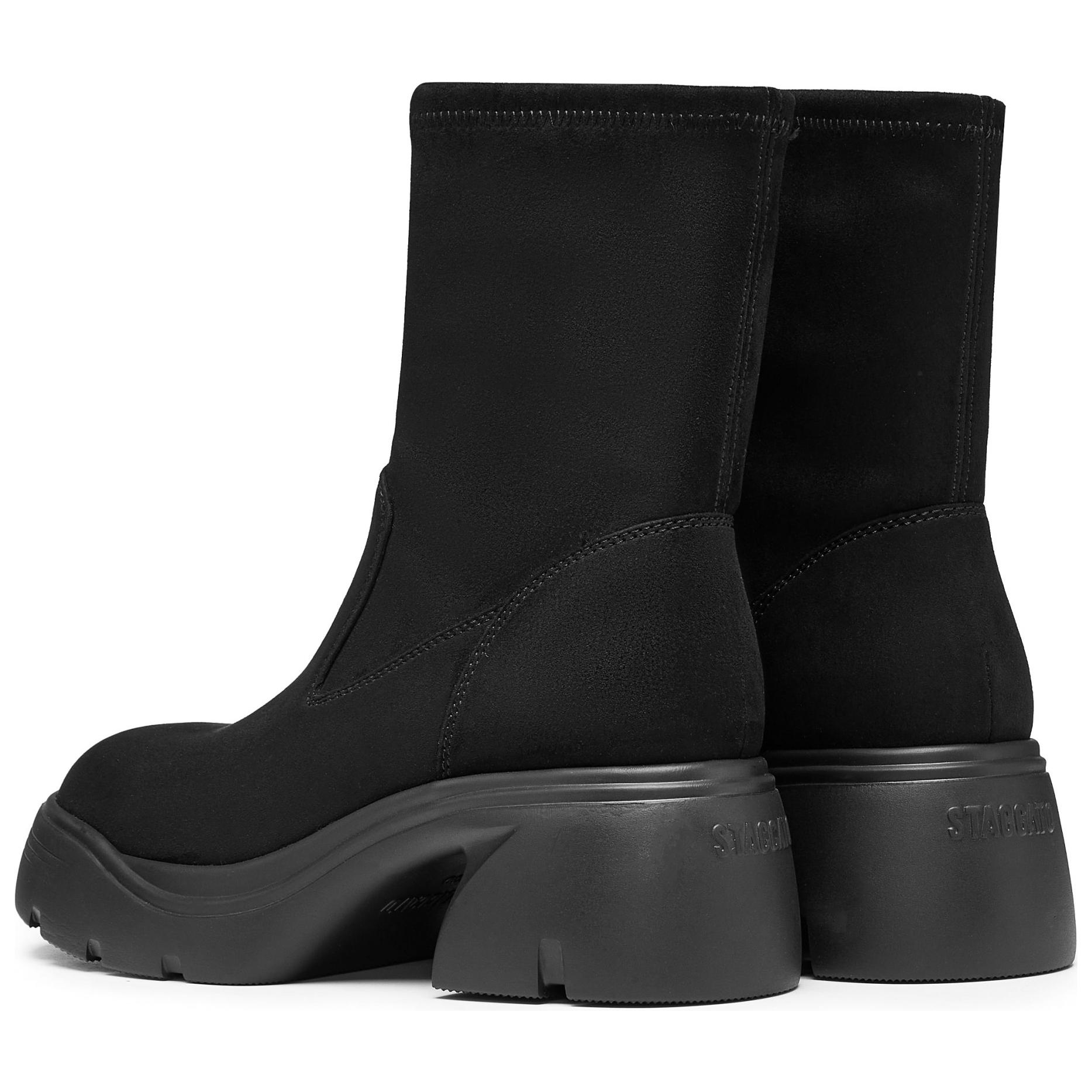 Staccato Поньи Хуф женские ботинки на каблуке 6 см классические черные, цвет Classic Black — фото 3
