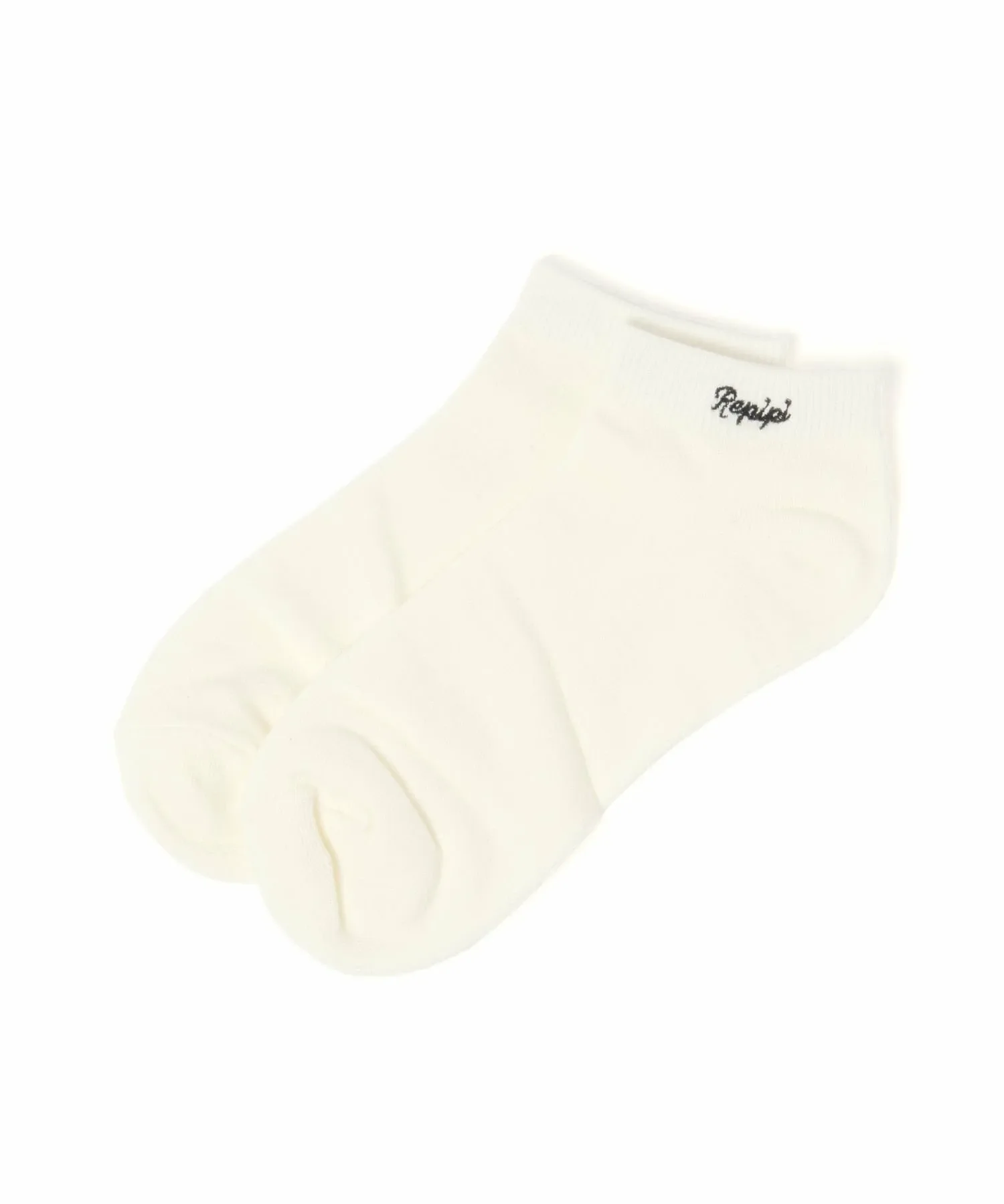 Короткие носки с вышивкой для девочек Repipi armario, White 01